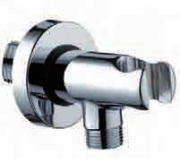 Shower Set including: C69000 safety stop valve /2 M with shower holder - A05045 double interlock brass hose cm 25.
