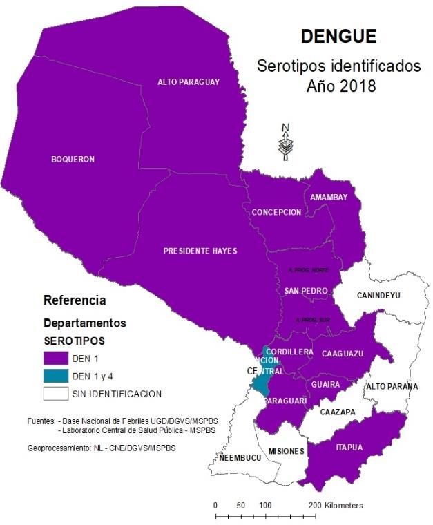 Los casos probables corresponden a los departamentos de: Capital, Central, Cordillera, Paraguarí, Boquerón y Caaguazú.