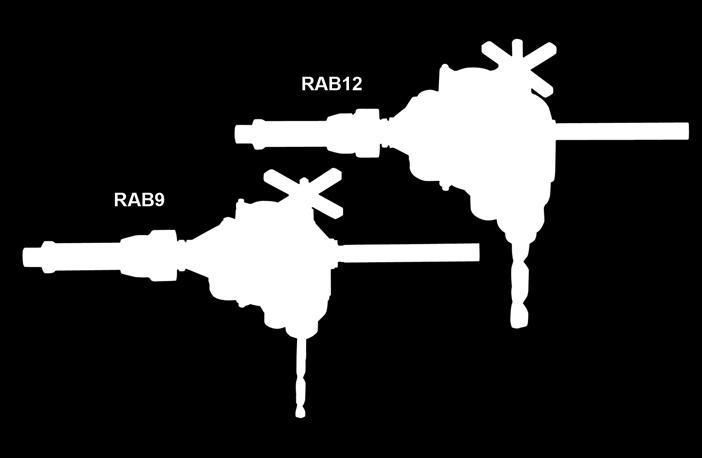 Taladros con tornillo de avance RAB Los taladros con tornillo de avance Atlas Copco son ideales para operaciones pesadas de taladrado que requieren una elevada fuerza de empuje.