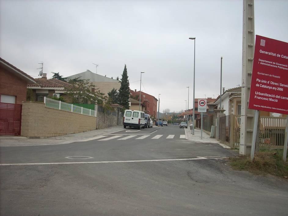 camí d Almacelles i el carrer del Sol.
