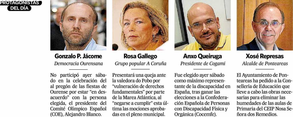 El Correo gallego La Coruña Prensa: Tirada: Difusión: 26/06/16