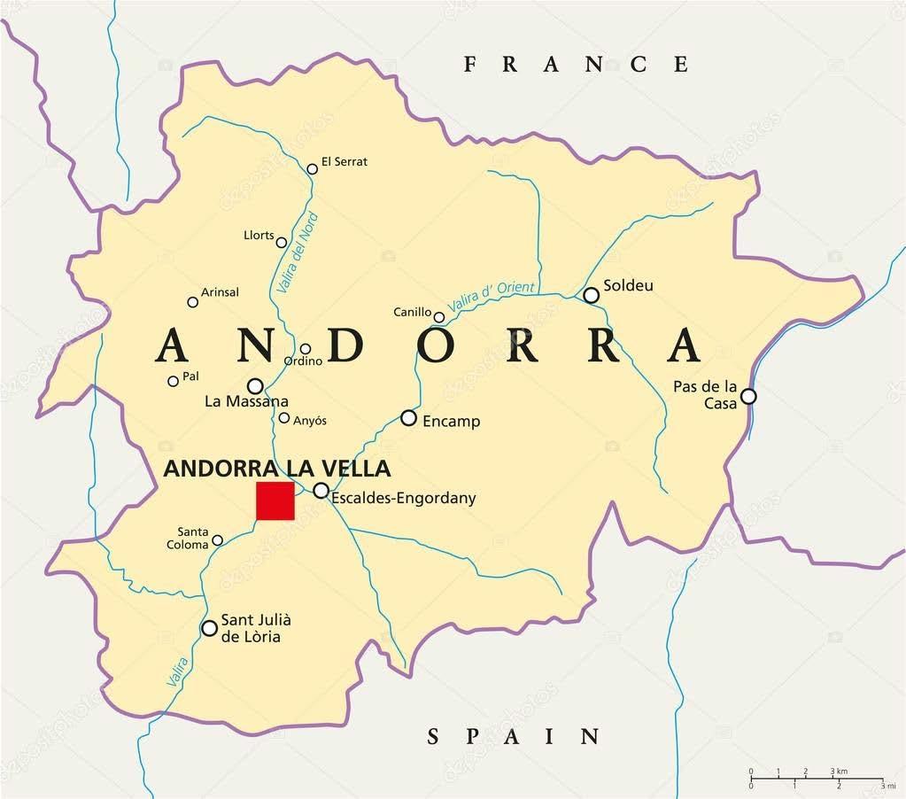 ANDORRA Andorra la Vieja es la capital y una de las siete parroquias del Principado de Andorra, siendo también la más pequeña y la más poblada de todas.