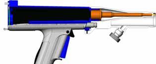 Pistola de aplicación de polvo manual Prodigy 2ª generación 13 Prueba de resistencia utilizando la clavija cortocircuitadora opcional 1. Ver la figura 13.