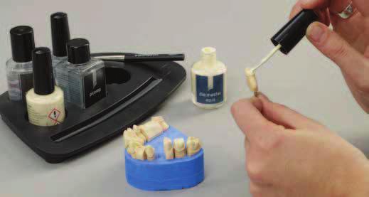 die:master ivory Cerámica sin metal (A2/B2) Barniz espaciador para muñones extremadamente resistente del color del diente.
