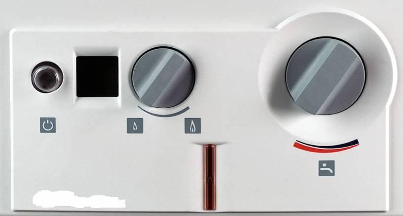 Interfase con el usuario Botón ON/OFF Display Regulación del caudal de gas
