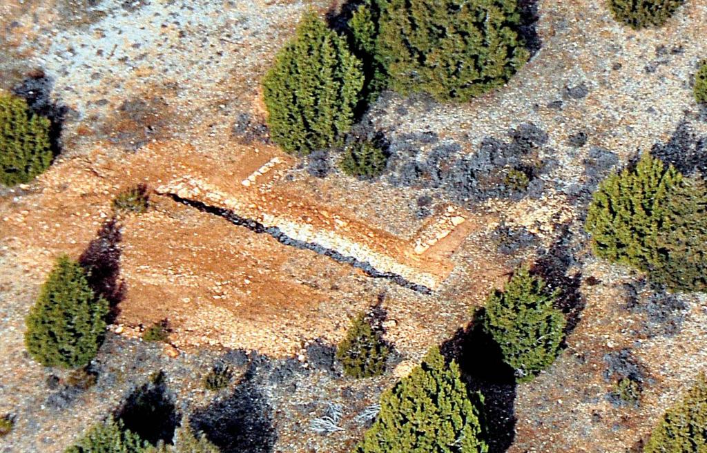 viae tratamiento arqueológico de las vías romanas Vía De Osma a Tiermes-10: Vista aérea (foto: I. Moreno).