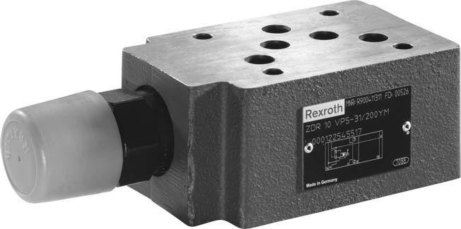 Válvula reductora de presión, precomandada Tipo ZDR RS 686 Edición: 0-0 Reemplaza a: 0.