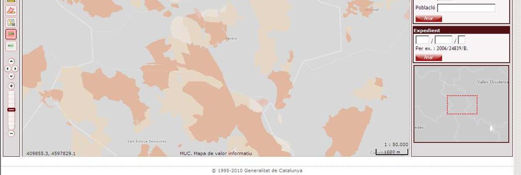 2.3.3 Visualitzar el mapa d un municipi Per centrar el mapa en el municipi d Abrera, que té el