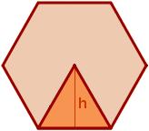 APOTEMA D UN HEXÀGON REGULAR Els sis triangles que es formen al dibuixar els radis són equilàters. L apotema serà l altura d un d aquests triangles.