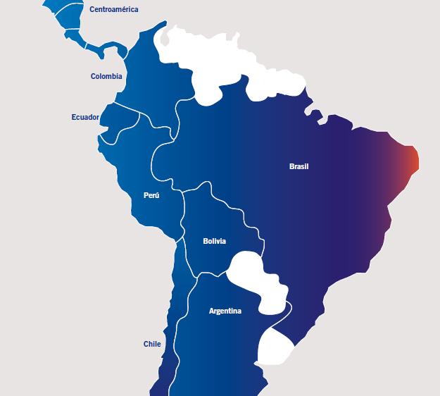 50 años de experiencia en Colombia con presencia en Latinoamérica Crecimiento limitado en Colombia condujo a una expansión y diversificación internacional Mayor