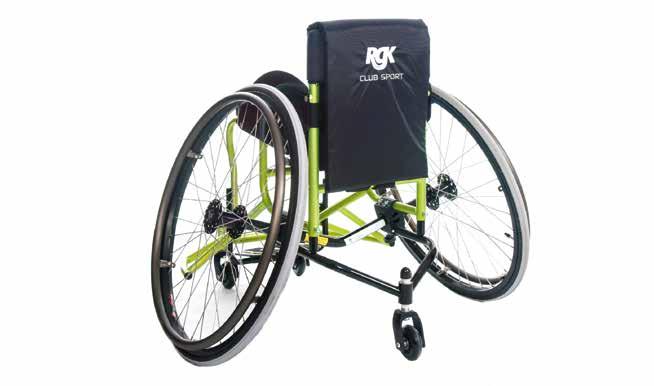 La silla deportiva más versátil Protectores laterales de aluminio La Club Sport es ideal para niveles deportivos iniciales