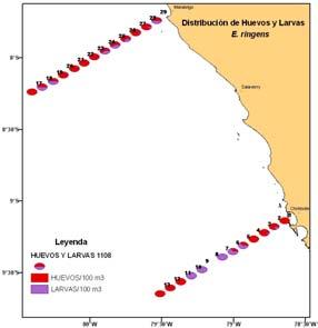 RESULTADOS PRINCIPALES: Se ejecutó la Línea de observaciones del reclutamiento de anchoveta frente a Chimbote y Chicama, del 06 al 09 de julio y del 02 al 05 de agosto.