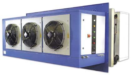 Sistemas Industriales, Cold Pak R404A CPA alta temperatura Compacto Split Potencia Evaporador Box Frigorífica Compresor Cond./Evap. CPA CPA (W) (m 3 /h) (m 2) CPA-3 13.300 CPA-3-S 13.800 10.