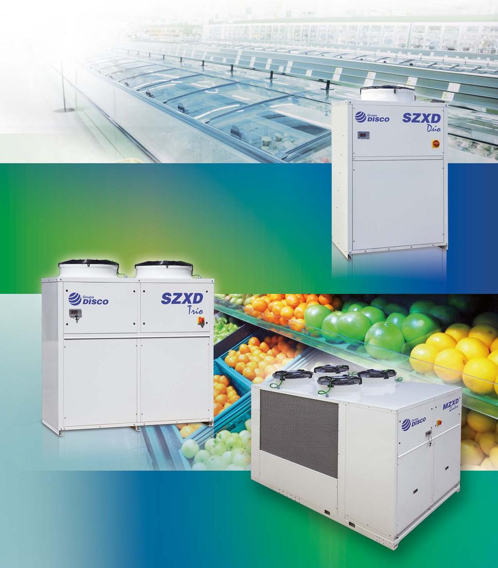 Súper ZX Dúo & Trío Mega ZXD Quatro Unidades condensadoras plug & play multiservicio y multirefrigerante para aplicaciones de frescos y congelados. Frío modular.