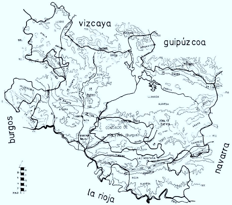 PRIMERA APROXIMACION AL CATALOGO BRIOLOGICO DE ALAVA En las Sierras septentrionales se encuentra la divisoria de aguas entre la vertiente cantábrica y la mediterránea y también algunos de los picos