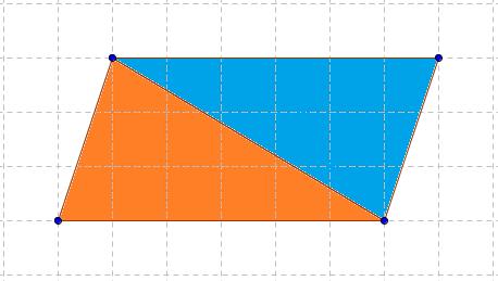 Ara observa la següent figura: Què és? Si et fixes be són dos triangles iguals enganxats.