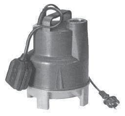 SERIE: SPV-G Electrobombas sumergibles de achique Altura max. (m) Caudal 7 150 max. (l/min) Electrobombas sumergibles para bombeo de aguas de drenaje con sólidos en suspensión hasta 15 mm.