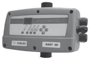 SERIE: SPEEDMATIC-EASY Controlador de bombas con variador de velocidad - grupos monofásicos DESCRIPCIÓN regula la velocidad de la bomba para mantener constante y fija la presión óptima consigna.