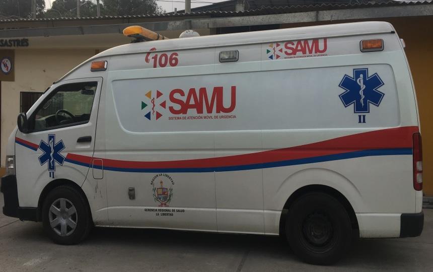Identificación del tipo de ambulancia Logo con la