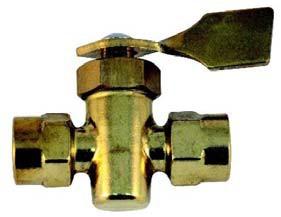Fabricada en latón pulido. Two ways fuel valve. Made in brass.