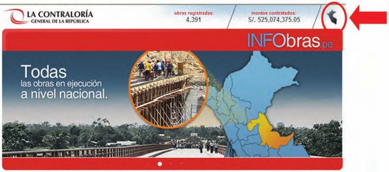 Los ciudadanos y ciudadanas también pueden utilizar este portal para ver la información de las obras en el mapa del Perú.