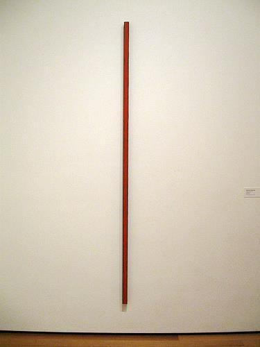Esa línea vertical se mantuvo como un rasgo constante en la obra de Newman a lo largo de su vida.