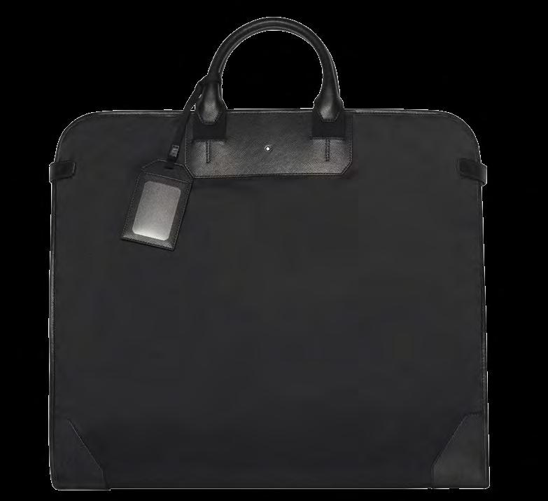 Montblanc Sartorial Jet Montblanc Sartorial Jet Garment Bag Material: Una combinación de nylon con piel labrada de becerro italiana, curtido cromo, teñida, con diseño saffiano Cierre: Cremallera