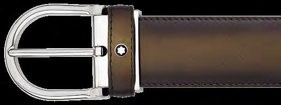 Cinturones Montblanc Montblanc Classic Line 30 mm Rectangular Shiny Stainless Steel Pin Buckle Montblanc
