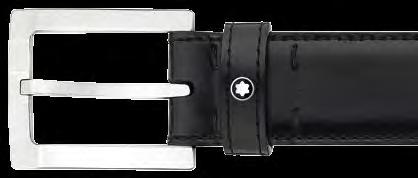 90 / 91 Montblanc Classic Line 30 mm Convex Shiny and Brushed Stainless Steel Pin Buckle Black 30 mm Montblanc Classic Line 30 mm Rectangular Shiny Stainless Steel Pin Buckle Black 30 mm Montblanc