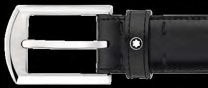 Ident No.: 117111 Forma: Rectangular Material de la correa: Correa de piel negra Emblema: Emblema Montblanc Acabado: Brillante Ident No.