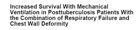 Estudio de cohorte prospectiva en 188 pacientes con antecedente TBC pulmonar con falla respiratoria mixta: Hipercápnica (deformidad de pared torácica x espondilitis o toracoplastía) + Hipoxémica