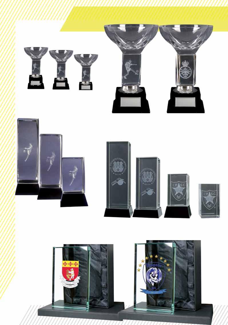 Trofeos de Cristal y trofeos para personalizar.