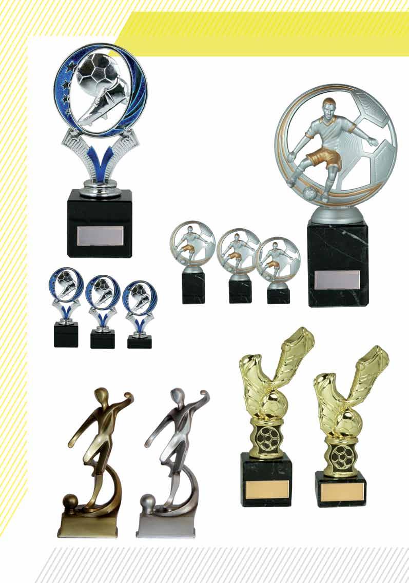 Trofeos desde 3,99 Trofeo metalizado plata y azul F606-1 18cm 5,25 F606-2 16cm 4,99 F606-3 15cm 4,50 Trofeo decorado en plata y oro F606-4 20cm 6,99 F606-5 18cm 5,99