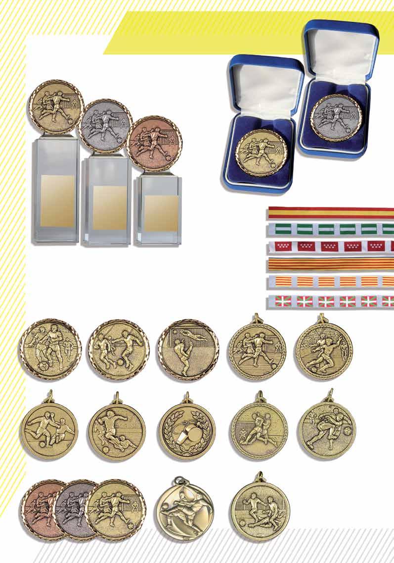 Medallas de Bronce Desde 2,40 Trofeo de cristal con medalla de bronce (disponible con todos los modelos de 60mm) Medallas de 60mm + estuche azul o rojo por 9,50 20mm 0,40 23mm 0,50 F608-1 18cm 16,95