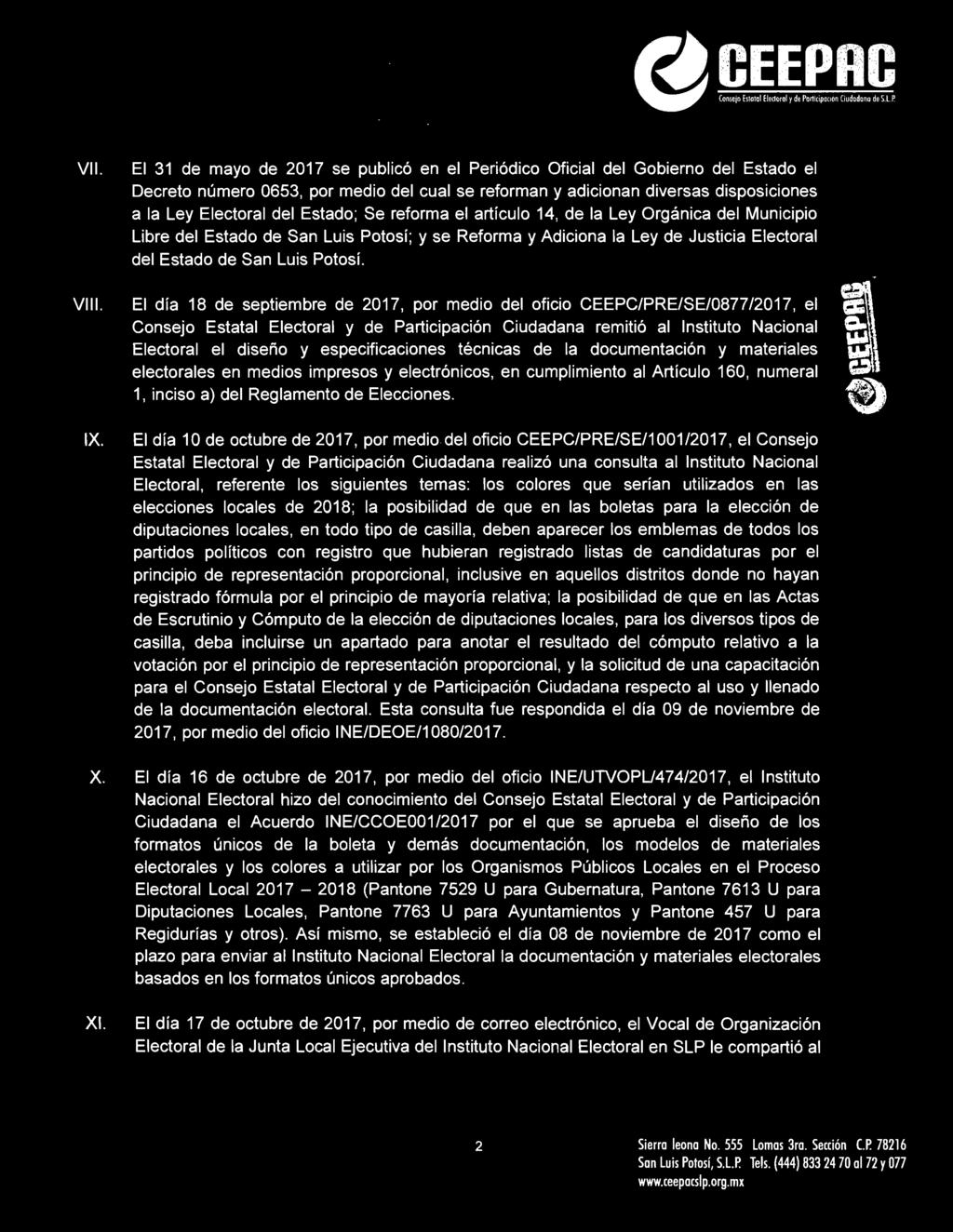 Se reforma el artícu lo 4, de la Ley Orgánica del Municipio Libre del Estado de San Luis Potosí; y se Reforma y Adiciona la Ley de Justicia Electoral del Estado de San Luis Potosí.