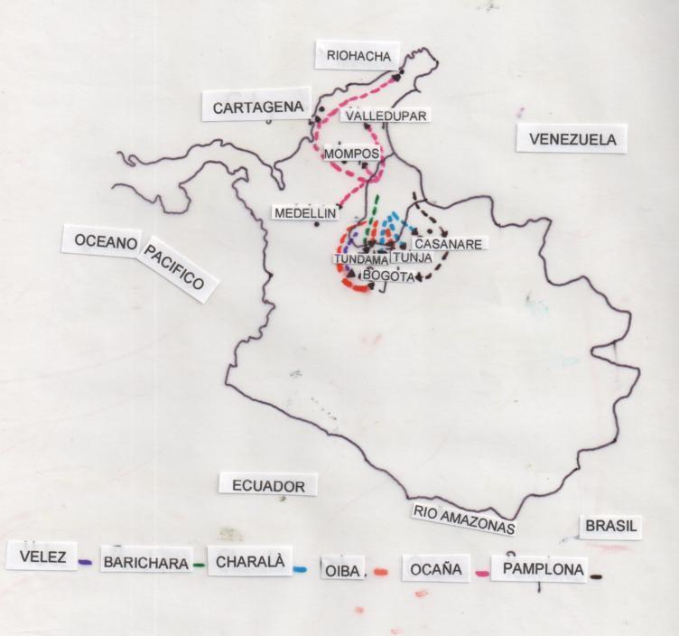 MAPA N 18. INTERCAMBIOS REGIONALES.