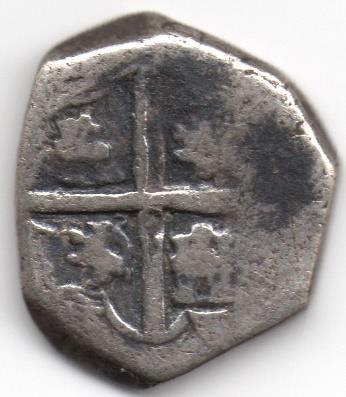 Miguel Pinto Camargo, durante el reinado de Felipe IV. Las diferentes monedas de este ensayador están siempre marcadas con la letra A en el anverso, debajo de la marca de ceca N.R.