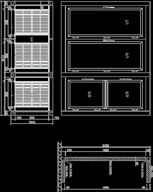 el respaldo o sustitución de un panel marco-puerta por un panel vertical. - Al mismo tiempo con o sin dotación interior (guías y parrillas),.