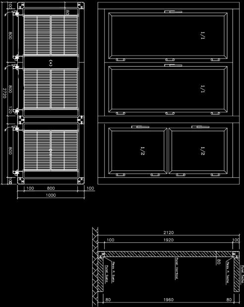) - AMD Modular Cabinets, with a depth (600 mm) and height (2320/2520 m) different to the standard measurement.
