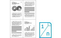 Impresión N -up Modo de a hor r o de tóne r Impresión doble faz Saltea páginas en blanco Imprimí dos o más