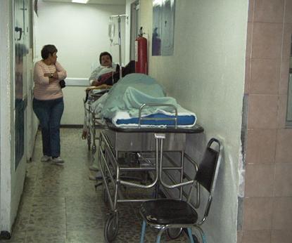 urgencias utilizados con pacientes internados en observación por falta de espacio y camas. ERAL I.S.S.S.T.