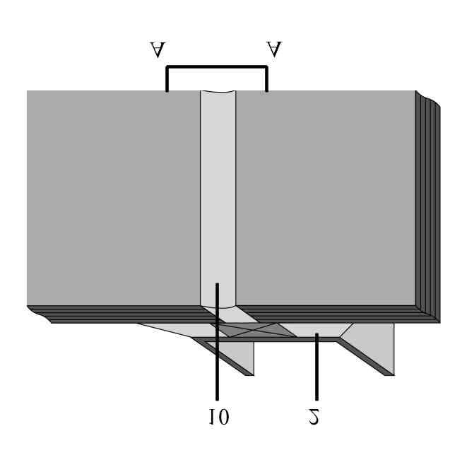 Figura 2B: Detalle del montante. Figura 3A: Detalle del travesaño. Ejemplos de diseños de acristalamiento estructural: diseño de 4 lados (acristalado en fábrica). Leyenda 1.