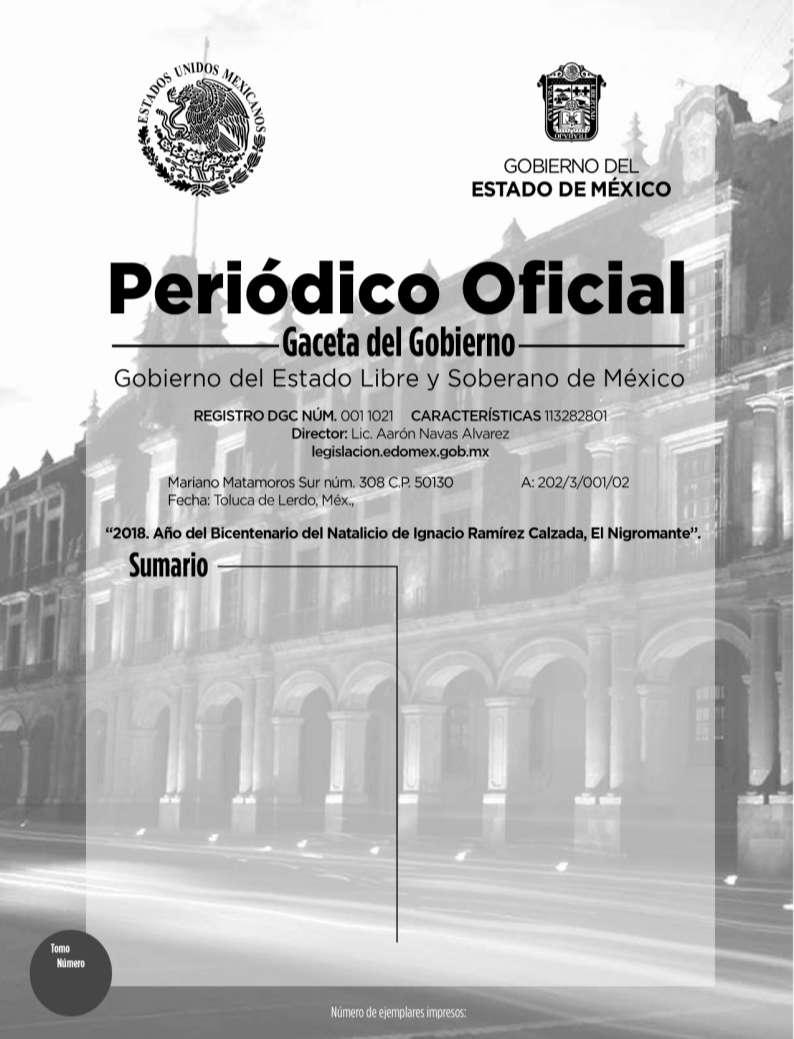 martes 27 de febrero de 2018 INSTITUTO ELECTORAL DEL ESTADO DE MÉXICO ACUERDO No IEEM/CG/32/2018.