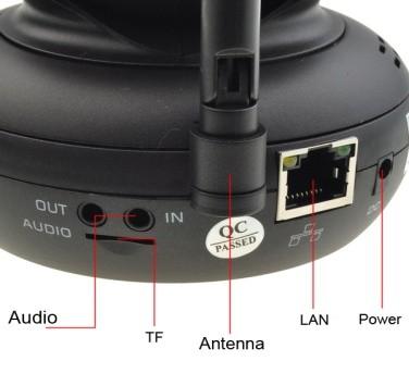 Conecte la cámara al enrutador, módem o conmutador con el cable de red. Enchufe la fuente de alimentación.