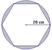 º ESO 10º. Calcula el área de un triángulo equilátero de 8 cm de altura. 11º. Una gran plaza en forma de heágono regular tiene 1 m de lado.