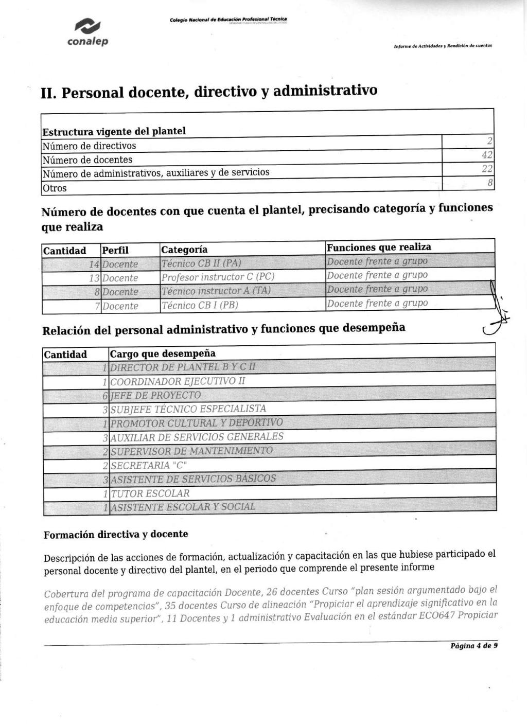 Informe de AcHvidodes y Rendición de cuentas 11.