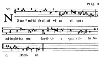 4 hace aparición el SI bemol que se suma a los otros recursos musicales para dar un apoyo musical a lo que dice el texto: que el Espíritu del Señor es suave y bueno.