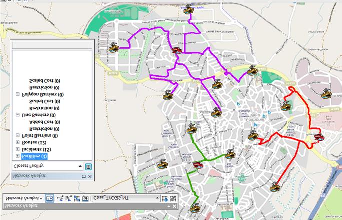 propias). Identificación de los atributos (señales, restricciones de giro, velocidad, tiempos de viaje, permisividad de paso, etc.). Generación del Network DataSet con ArcToolBox para cartografía comercial (Street Data procesing).