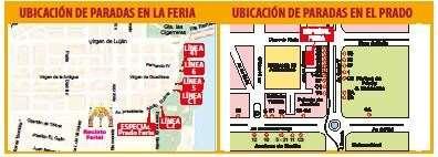 Agenda Recomendaciones de acceso a la Feria A las 21:00 horas de domingo a sábado de Feria para cualquier trayecto en la ciudad y de la Tarifa 1.