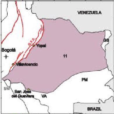 localizada en el extremo norte de los llanos orientales de Colombia en el departamento de Ar